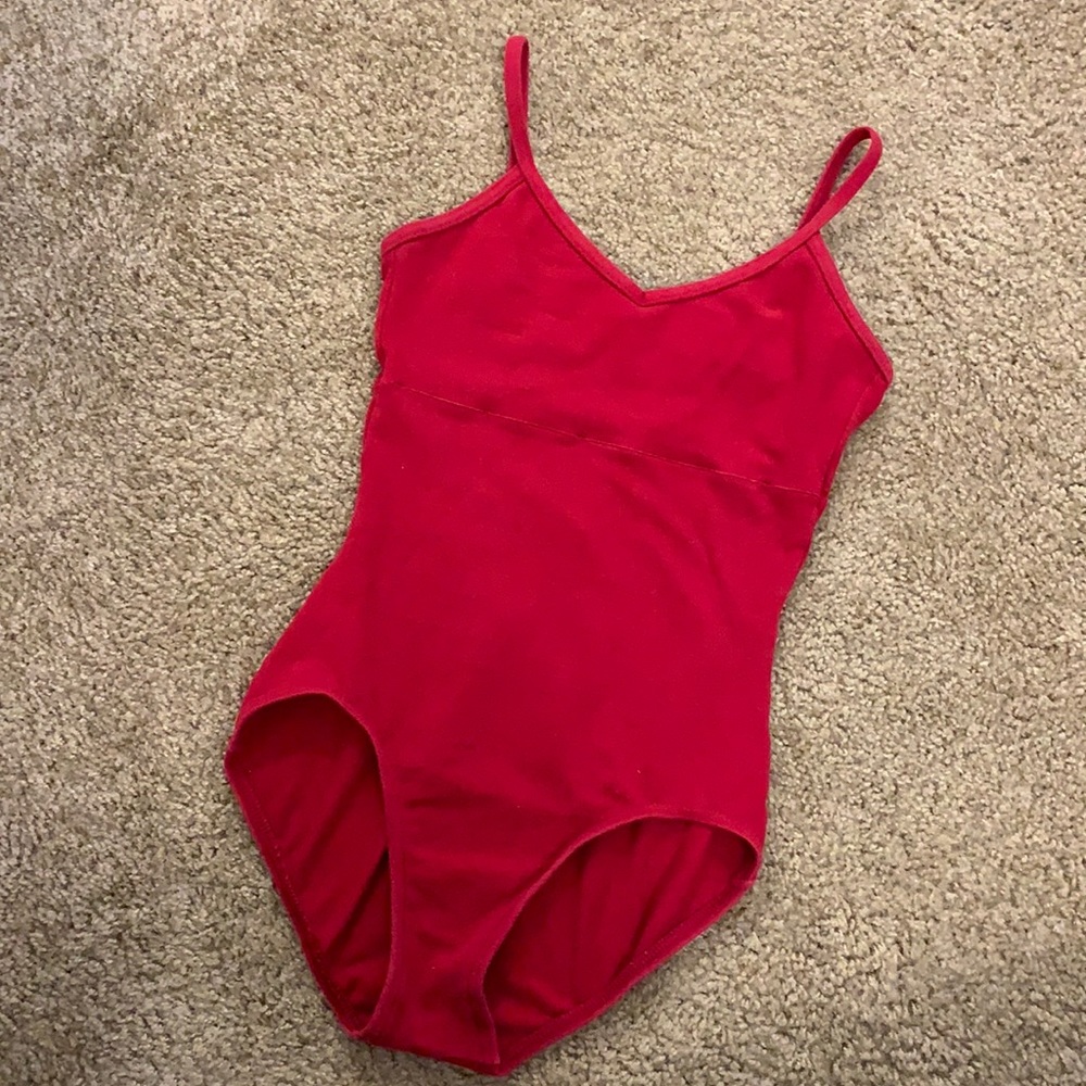 Red Capezio Leotard - S